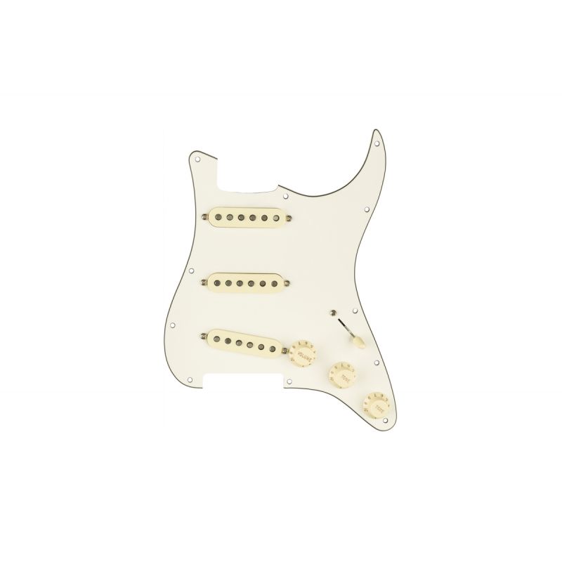 Пикгард со звукоснимателями FENDER PRE-WIRED STRAT PICKGUARD ORIGINAL '57/'62 SSS PARCHENT